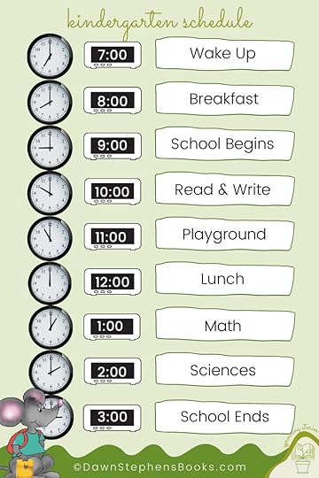 kindergarten schedules