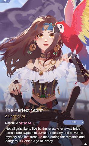 The Perfect Storm visual novel cover in Time Princess