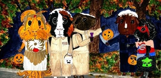 Rachel E Smith guinea pigs painting