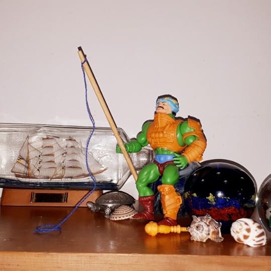 Duncan is fishing.