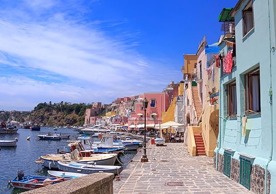 procida-italy-marina-Marina-di-Corricella near many boats and colorful buildings