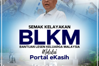 Semak Kelayakan Bantuan Lesen Keluarga Malaysia (BLKM) Melalui Portal e-Kasih