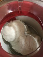 gelato blending from lumpy to smooth and chilled