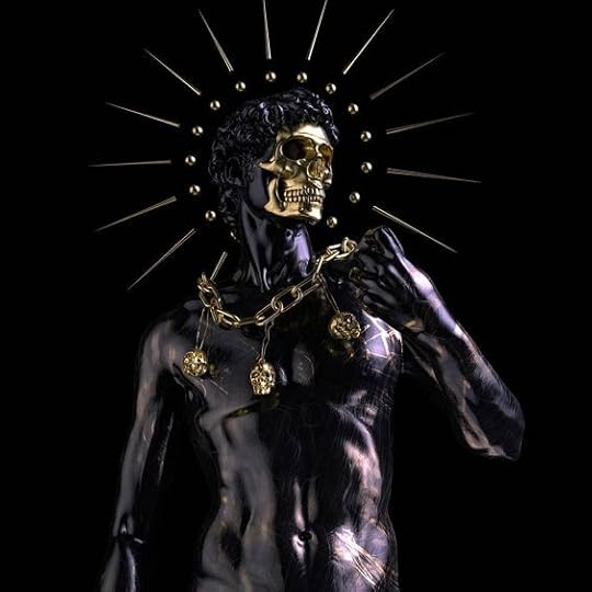 god, gold, and skull image