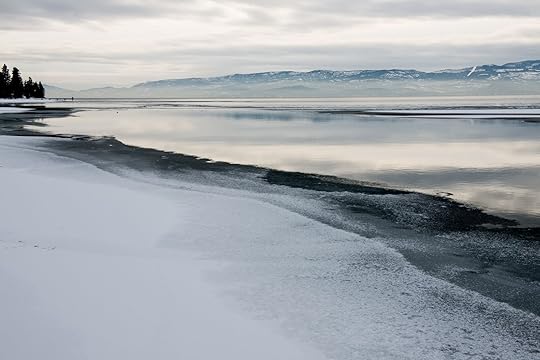 flathead lake wild horse island montana frozen