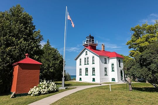 Grand Traverse Lighthouse, one of the few Michigan lighthouses you can spend the night at
