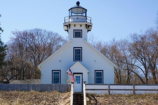 Mission Point Lighthouse is one of the few Michigan lighthouses where you can spend the night