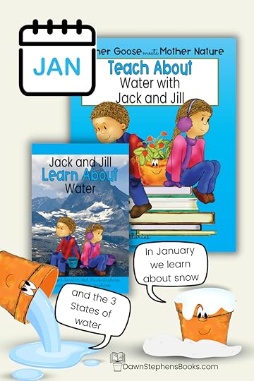 Lyrics to jack and Jill nursery rhymes and this teachers guide are great lessons for January