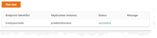 Figure 9. Successful test on an endpoint configuration