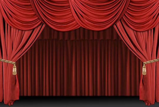 Photograph of an empty stage with elaborately draped red velvet curtains. We are more than the sum of our challenges.