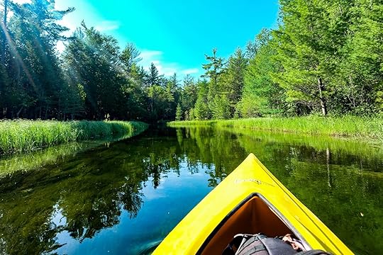 Front of Kayak on Belle River Michigan 