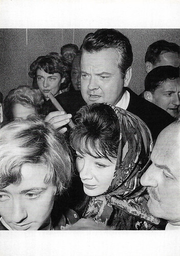 Darryl F. Zanuck, Françoise Sagan, Juliette Greco and Orson Welles
