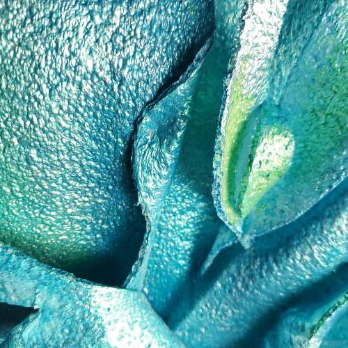 detail of "Pandora's Aquarium" - painting by Tiffany Gholar