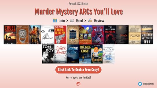 BookSirens Murder Mystery ARCs Aug 2022
