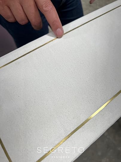 Brass inlayed in SegretoStone