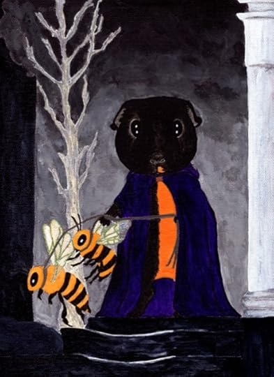 Rachel E Smith guinea pig painting Gothic Miffy