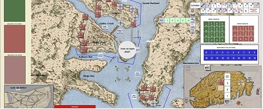 Zoomed in view on part of the game map showing the Grand Harbour of Malta