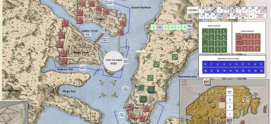 Grand Harbour again, very similar to above but the Christians have retaken the top right corner of St Elmo