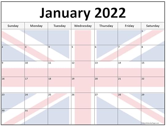 collection of january 2022 photo calendars with image filters