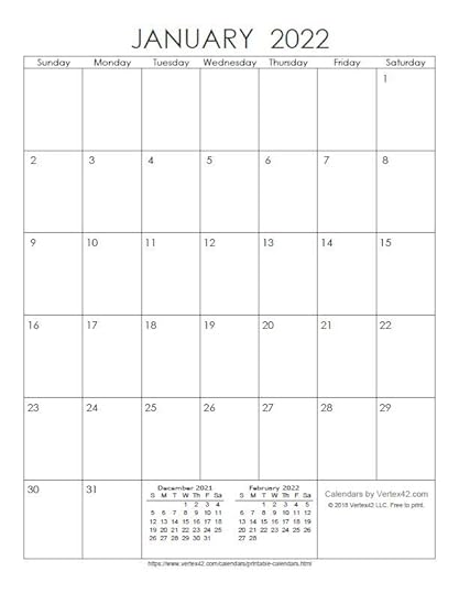download a free printable monthly 2022 calendar from vertex42com