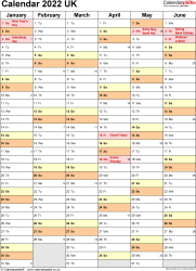 calendar 2022 uk 17 free printable pdf templates