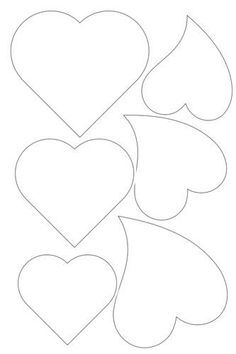 6 free printable heart templates heart shapes template and shapes