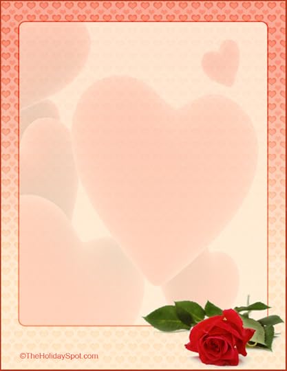 free love and valentines letterheads to print