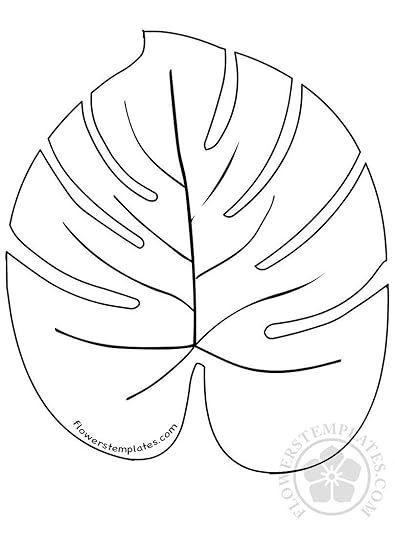 large palm leaves template flowers templates leaf template leaf