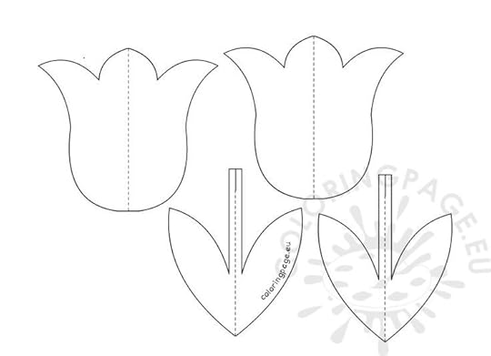 tulip template printable tulip template for kids 101 printables