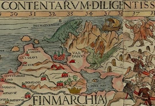 olaus Magnus, particolare della Carta Marina. 