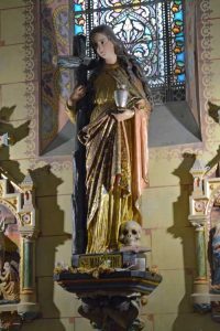 Mary Magdalene in the church at rennes le chateau