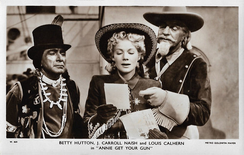 Betty Hutton, J. Carrol Naish and Louis Calhern in Annie Get Your Gun (1950)
