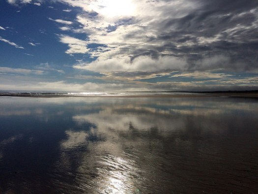 Fraserburgh beach - reflections at the coast