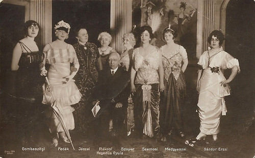 Sári Fedák and other Hungarian stage actors
