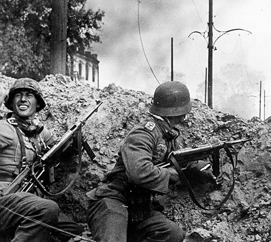 Soldiers of the German 24th Panzer Division during the fighting for the southern station of Stalingrad, 15 September 1942 (Berliner Illustrierte Zeitung, 1 Oct 1942, public domain via Wikipedia)