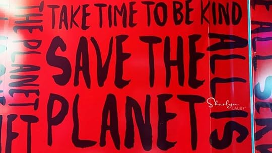 wall art save the planet with help from emergency plans