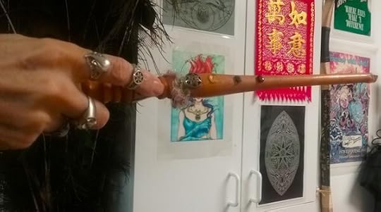 wand with 7 pointed star ring