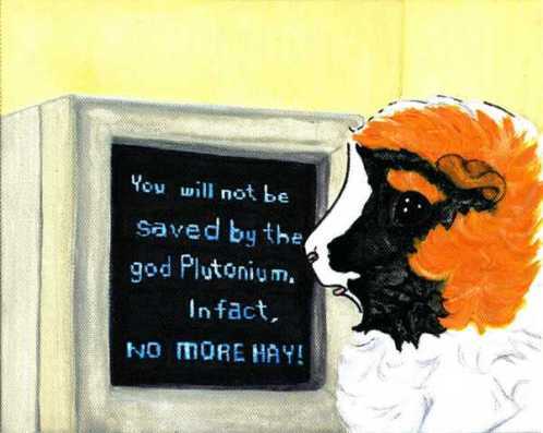 Rachel E Smith guinea pig painting