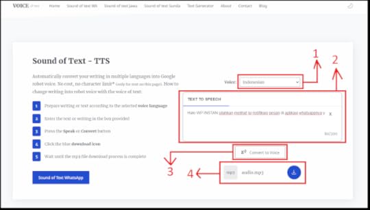 langkah proses mengubah teks jadi suara menggunakan voiceoftext.com