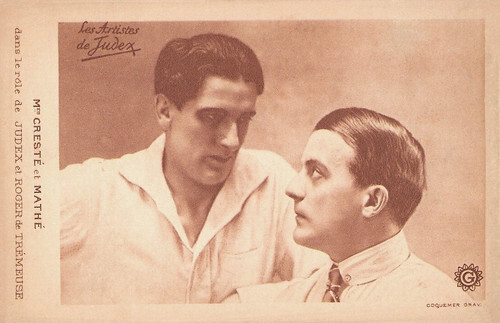 René Cresté and Edouard Mathé in La nouvelle mission de Judex (1917)
