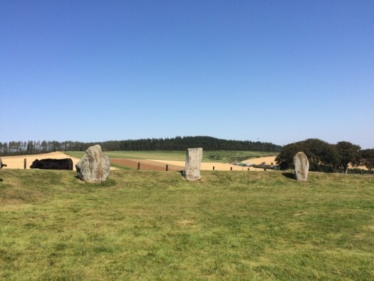 straight line of stones