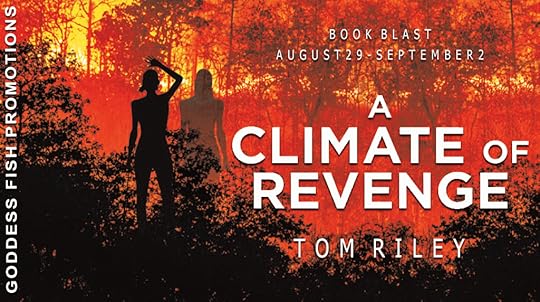 Goddess Fish book tour banner for A Climate of Revenge