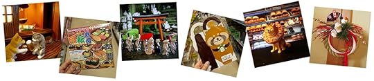 Six photos of possible Japanese swag giveaways