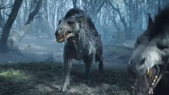 The Lord of the Rings the Rings of Power creatures, the monsterous Wolves
