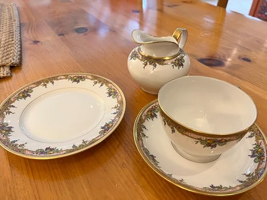The Limoges set given to me, after my repeated begging, by my Aunt Phyllis.