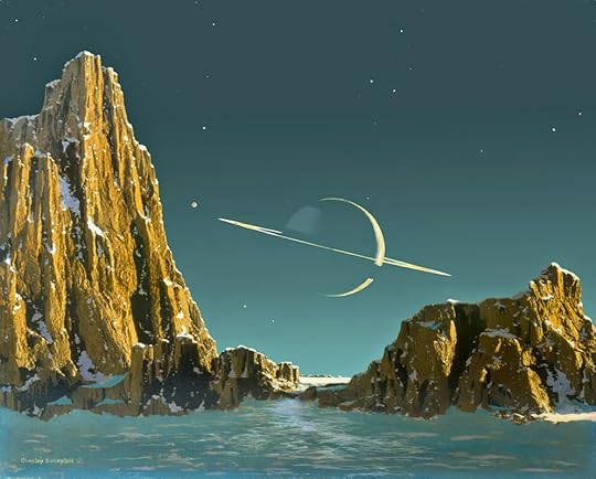 Saturn-As-Seen-From-Titan-by-Chesley-Bonestell