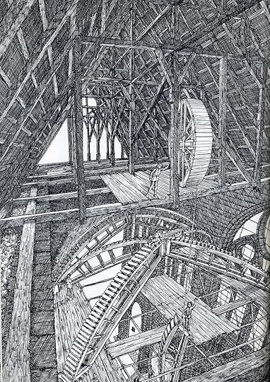 An image from David Macaulay's book Cathedral