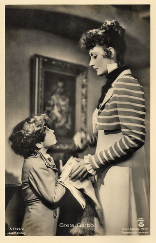 Greta Garbo and Scotty Beckett in Conquest (1937)