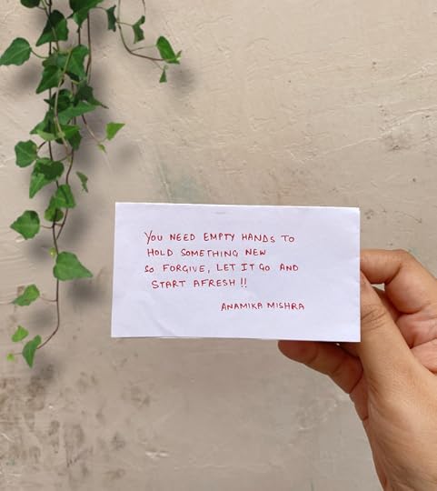 You Need Empty Hands to Hold Something New
