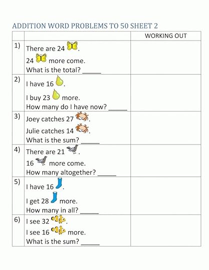 2nd grade math word problems school worksheets math word addition